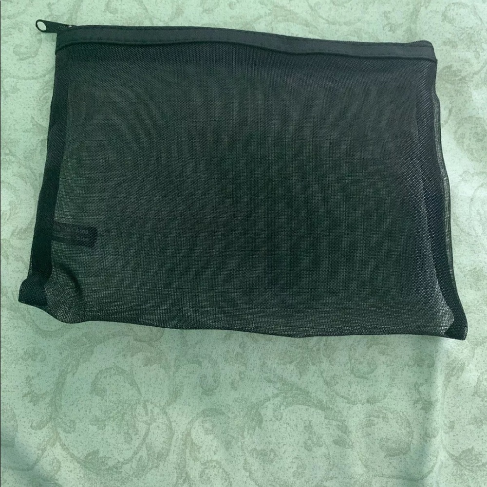 Black Mesh Make-Up Bag
